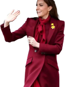 Kate Middleton Burgundy Coat