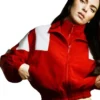Kendall Jenner Adidas Cropped Red Jacket