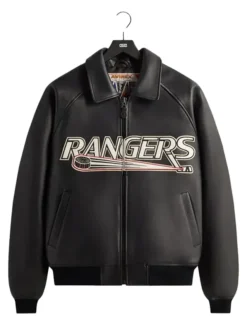 Kith AVIREX Black NY Rangers Jacket