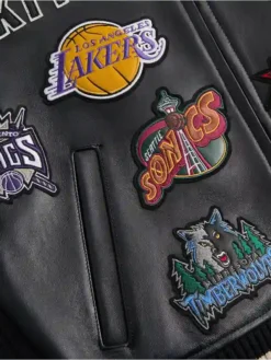 Kith and AVIREX for NBA All-Star Black Bomber Jacket