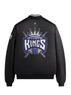 Kith X Sacramento Kings Black Bomber Jacket