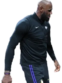 LeBron James LA Lakers Game Black Jacket