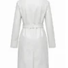 Leather Trench Coat White