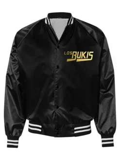 Los Bukis Black And Red Varsity Merch Satin Jacket