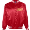 Los Bukis Merch Black And Red Varsity Satin Jacket