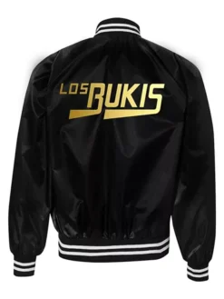 Los Bukis Merch Varsity Black And Red Satin Jacket