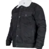 Love Life Augie Black Sherpa Trucker Jacket