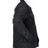 Love Life Augie Black Suede Sherpa Black Trucker Jacket