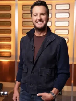 Luke Bryan American Idol S24 Blue Jacket
