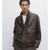 Massimo Dutti Nappa Leather Jacket