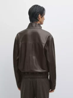 Massimo Dutti Nappa Leather Jackets