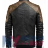 Maverick Two-Tone Padded Leather Bomber Jacket