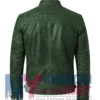 Men’s Distressed Leather Waxed Cafe Racer Jacket