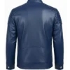 Men’s Navy Cafe Racer Padded Jacket