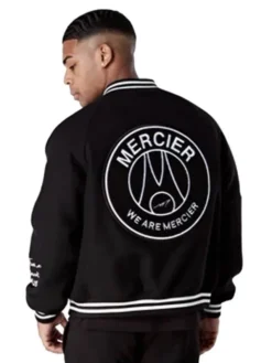 Mercier Black Varsity Jacket