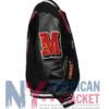 Miami Heat Logo Black Mashup Varsity Jacket