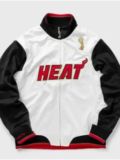 Miami Heat White And Black Championship Jacket