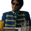 Michael Jaafar Jackson Blue Cotton Jacket