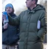 Michael Mosley Signing Tony Raymond Green Puffer Coat