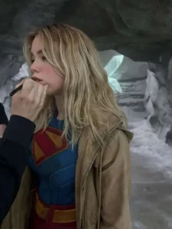 Milly Alcock Supergirl Cotton Jacket