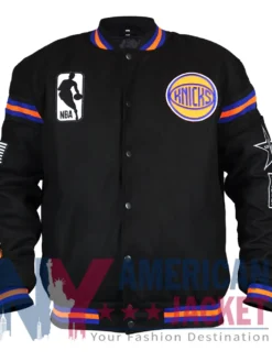 NY Dream Knicks Flight History Collection Black Jacket
