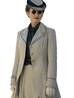 Natascha McElhone Young Sherlock Grey 2026 Coat
