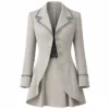 Natascha McElhone Young Sherlock Grey Coat 2026