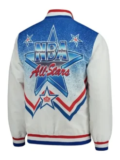 Nba All Star warm up white jacket