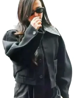 New York City Mikey Madison Black Leather Jacket