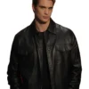 Nicholas Galitzine Milan Leather Fashion Week 2026 Jacket