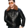 Nick Jonas Shearling Leather Jacket