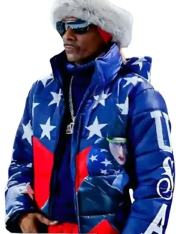 Olympics 2026 Snoop Dogg Speed Skating Puffer Jacket