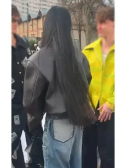 PFW 2026 Camilla Araujo Dove Print Leather Jackets