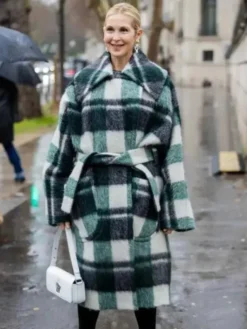 PFW 2026 Kelly Rutherford Wrap Coat