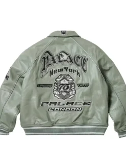 Palace x Avirex Varsity Grey Jacket
