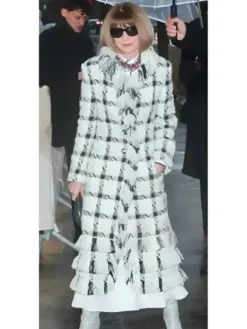 Paris Fashion Week 2026 Anna Wintour Tweed Coat