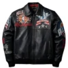 Pelle Pelle x All Star Los Angeles Black Leather Jacket For Sale 