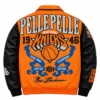 Pelle Pelle x All Star New York Knicks Orange Leather Jacket