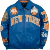 Pelle Pelle x FISLL knicks jacket blue