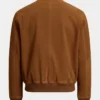 Polo Ralph Lauren Brown Suede Bomber Jacket For Sale
