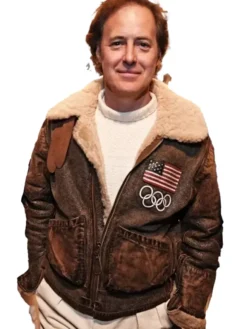 Polo Ralph Lauren Team USA Brown Flight Jacket