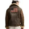 Polo Ralph Lauren Team USA Flight Leather Jacket