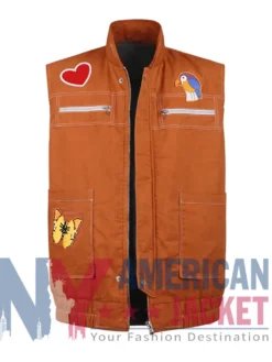 Punky Brewster Soleil Brown Moon Frye Cotton Vest