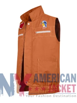 Punky Brewster Soleil Moon Frye Cotton Brown Vest