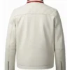 Quilted White Motorcycle Jacket