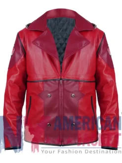 Red Arcane VI Leather Jacket