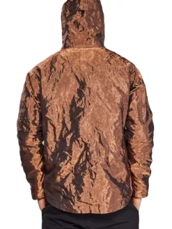 Releases Full Copper Metal Hooded Edition Jacket