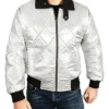 Ryan Gosling Drive White Jacket