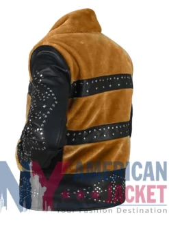 Salvador Carla Leather Jacket Studded
