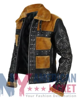 Salvador Carla Leather Studded Jacket